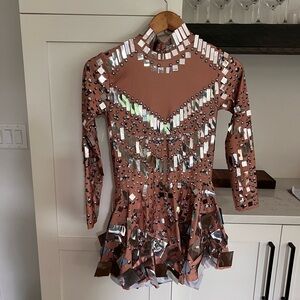 Brand new Sequin Embellished Dress in nude and silver